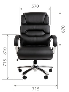 Офисное кресло CHAIRMAN 409, экокожа, черный